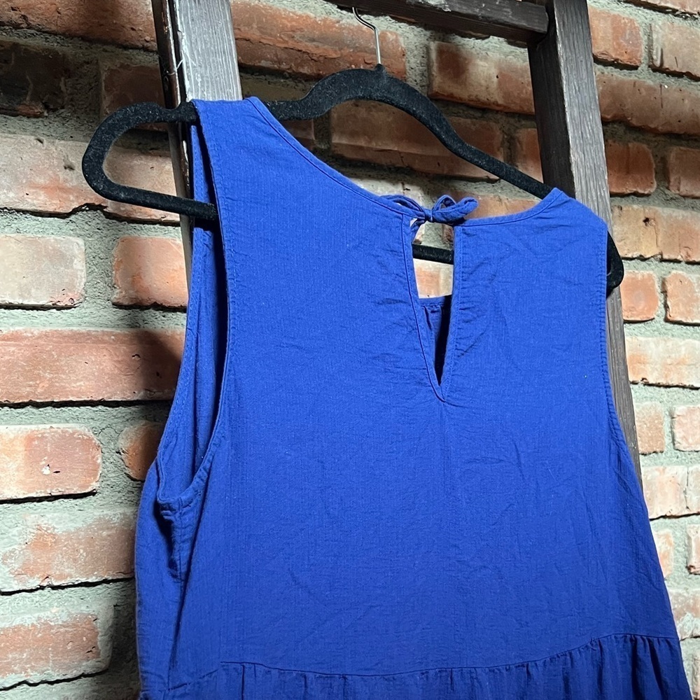 Target Ava & Viv sleeveless blue maxi ombré dress women’s size X EUC 14w 16w - Picture 8 of 8
